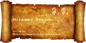 Holdampf Vivien névjegykártya